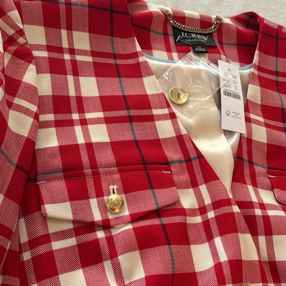 NWT JCrew Collection city wool lady jacket Size 10 - Vibrant Flame - Picture 6 of 12